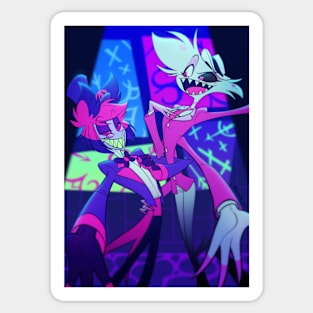 hazbin hotel alastor/angeldust Sticker